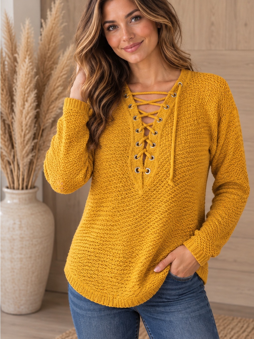 Mustard Yellow Long Sleeve Top - NWT